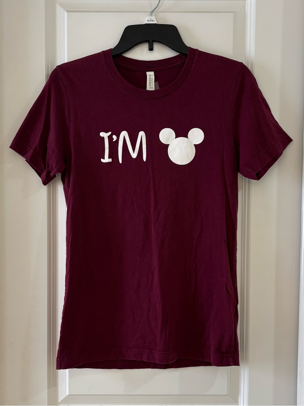 I’m Mickey Graphic Tee with White Print Small